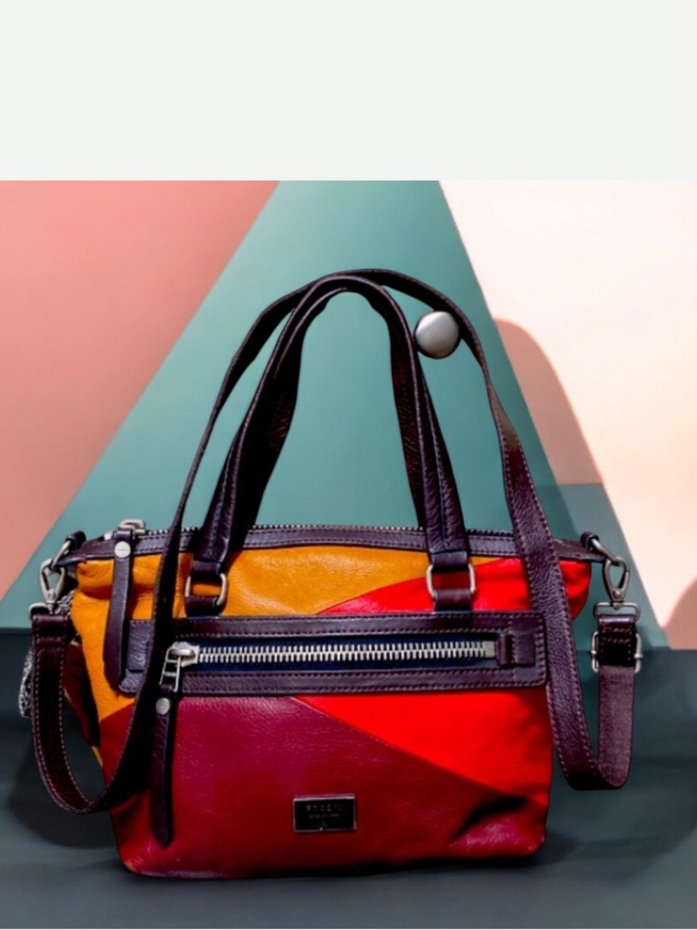 Fossil Dawson Satchel Multi Colours Bag